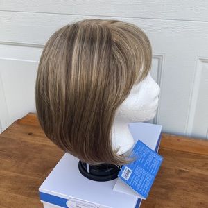 Estetica “Emma” in Honeytoast, a straight page-style wig with bangs & mono top